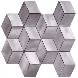 Mattgrå aluminiumplattor för köksvägg i badrum