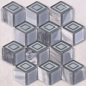 Hot Sale Hexagon 3D diamantformade mosaikplattor Filippinerna och Egypten