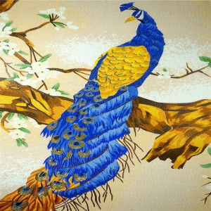 OEM-design påfågel eller fjäril anpassade mönster glas mosaik kakel väggmålning