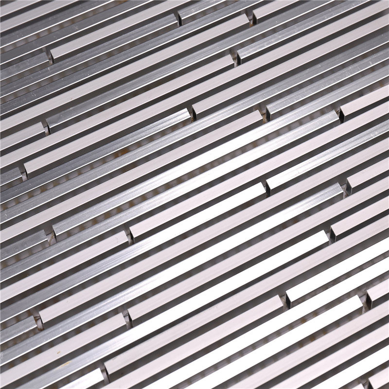 Hållbarhet Aluminium Mosaic Kakel för hemmaframsdesign HLC52