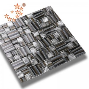 AE40 Dekorativ kristallglasmosaik för modern design för exteriördekoration